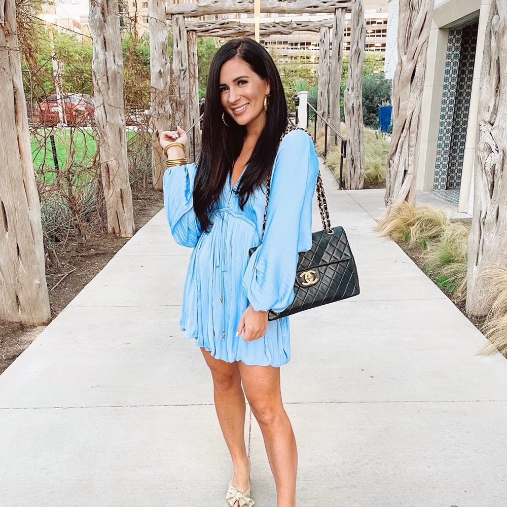Free People blue mini dress